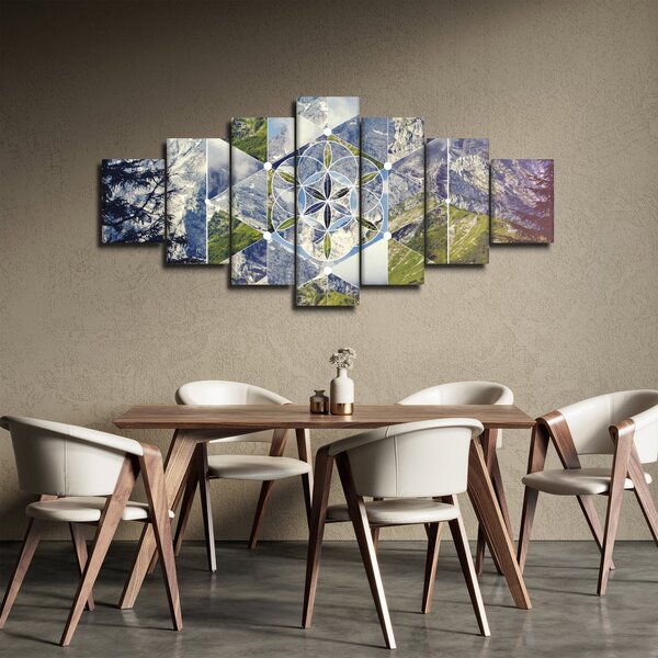 Obraz - Geometrický obrazec (210x100 cm)