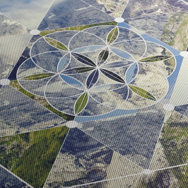 Obraz - Geometrický obrazec (210x100 cm)