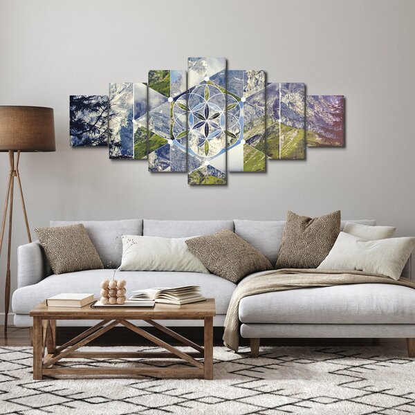 Obraz - Geometrický obrazec (210x100 cm)
