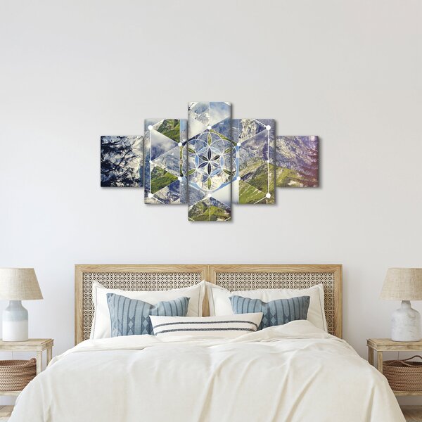 Obraz - Geometrický obrazec (125x70 cm)