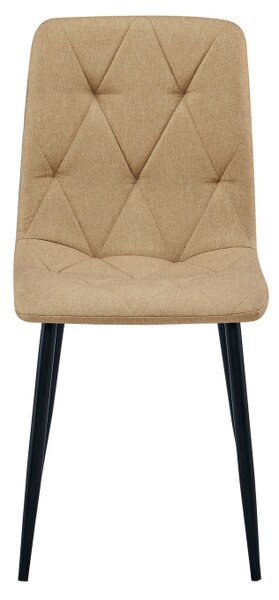 Set dvou jídelních židlí LIBRA hnědé / černé nohy (2 ks)