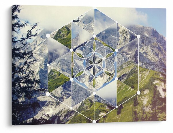 Obraz - Geometrický obrazec (70x50 cm)
