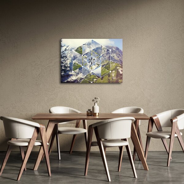 Obraz - Geometrický obrazec (70x50 cm)