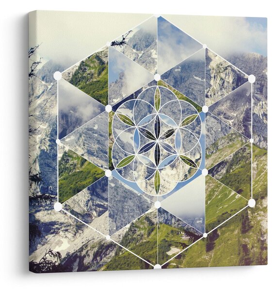 Obraz - Geometrický obrazec (30x30 cm)