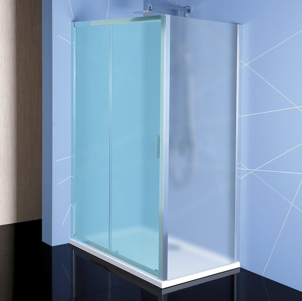 Polysan, EASY LINE sprchová boční stěna 800mm, sklo BRICK, EL3238