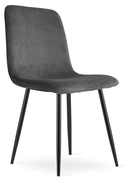 Set tří jídelních židlí RIFT šedé / černé nohy (3 ks)