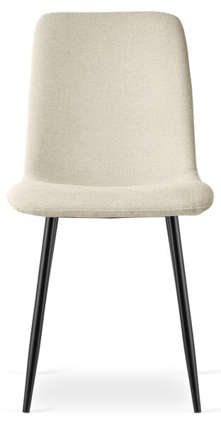 Set čtyř jídelních židlí RIFT béžové / černé nohy (4 ks)