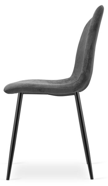 Set tří jídelních židlí RIFT šedé / černé nohy (3 ks)