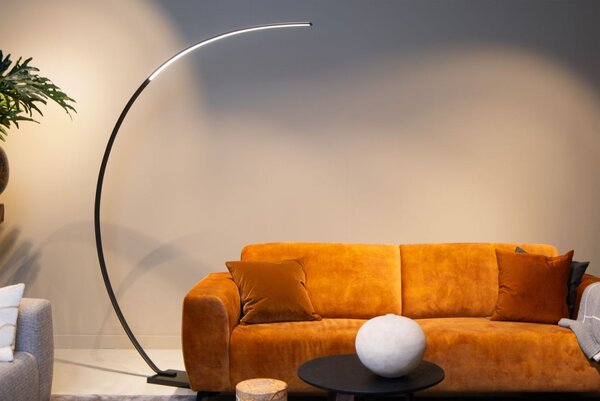 Lucide L447001130 LED stojací lampa CURVE | 15W integrovaný LED zdroj | 540lm | 2700K