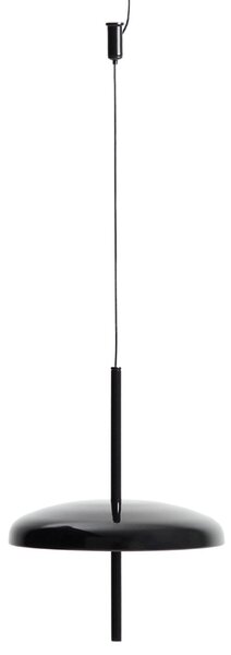 Kave Home Černé kovové nabíjecí závěsné LED světlo Porte Ø 16 cm