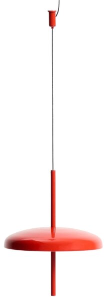Kave Home Červené kovové nabíjecí závěsné LED světlo Porte Ø 16 cm