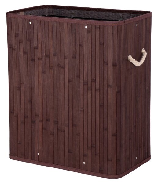 Koš na prádlo 100 l bambusový hnědý