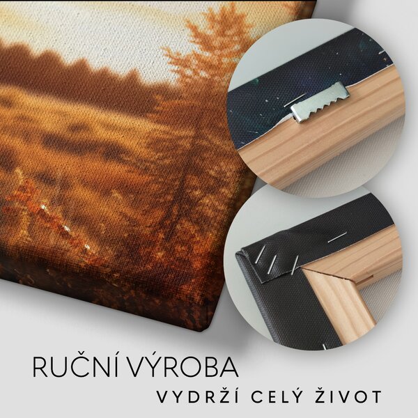 Obraz na plátně - Jelen, Vůdce stáda, Makro portrét, Králové divočiny FeelHappy.cz Rozměr (Šířka/Výška): 40 x 40 cm