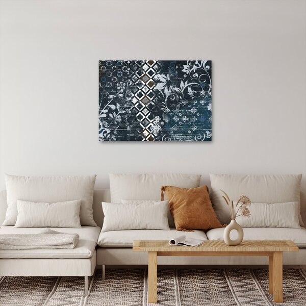 Obraz s květinovým dekorem (70x50 cm)