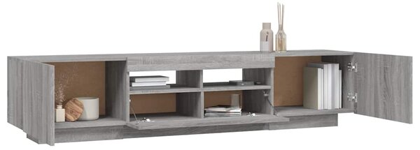 2dílný set TV skříněk s LED světly šedý sonoma kompozitní dřevo 3120168