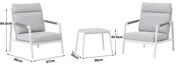Doppler HARWEY – zahradní 3-dílný kávový set - Rozbalené zboží (N628)