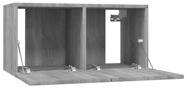 Nástěnné TV skříňky 4 ks šedé sonoma 60 x 30 x 30 cm kompozit 3120204