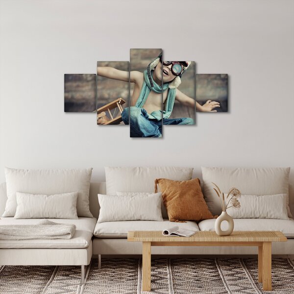Obraz - Mladý letec (125x70 cm)