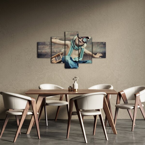 Obraz - Mladý letec (125x70 cm)