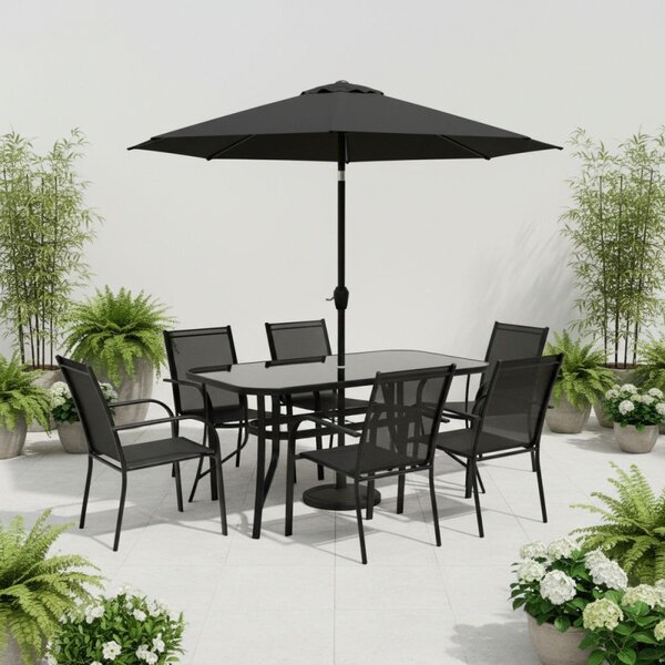 Zahradní stůl 120x70 cm SPRINGOS TOSCANA GF0077 černý