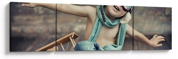 Obraz - Mladý letec (170x50 cm)