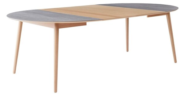 Kulatý rozkládací jídelní stůl s keramickou deskou ø 135 cm Meza – Hammel Furniture