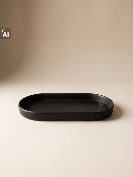 Sinsay - Oválný dekorativní tác - černá