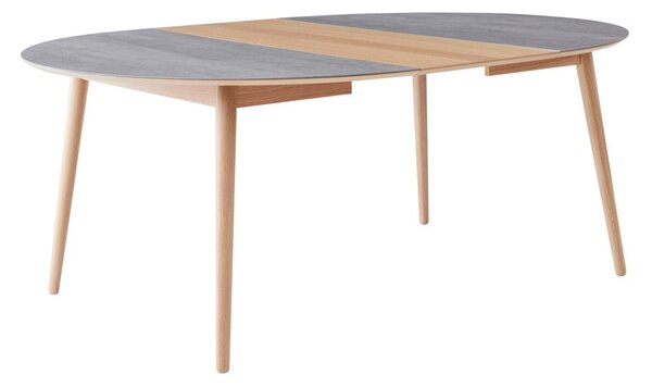 Kulatý rozkládací jídelní stůl s keramickou deskou ø 135 cm Meza – Hammel Furniture