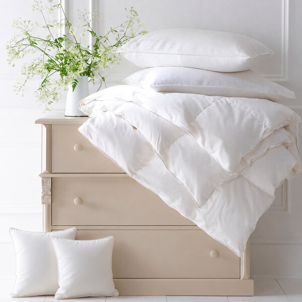 Francouzský MAXI set DELUXE 2x péřový polštář, 1x péřová přikrývka, 2x péřový polštářek: Bílá 2x 70x90cm, 1x 200x220cm, 2x 40x40cm