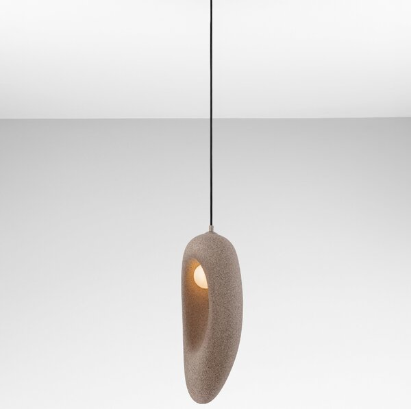 Nova Luce Hnědé závěsné světlo Tempus 18 cm