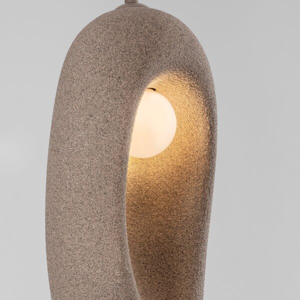 Nova Luce Hnědé závěsné světlo Tempus 18 cm
