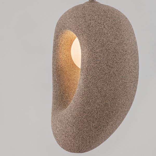 Nova Luce Hnědé závěsné světlo Tempus 20 cm
