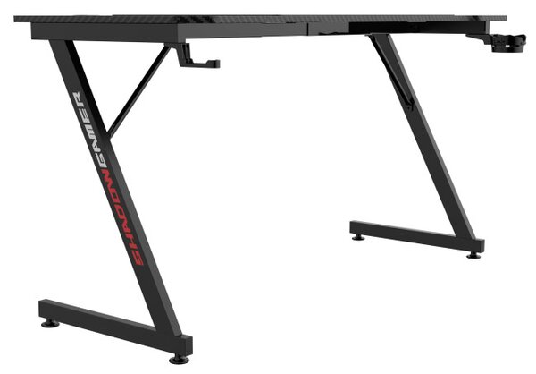 Herní stůl SHADOW GAMER 1.0 s podložkou pod myš