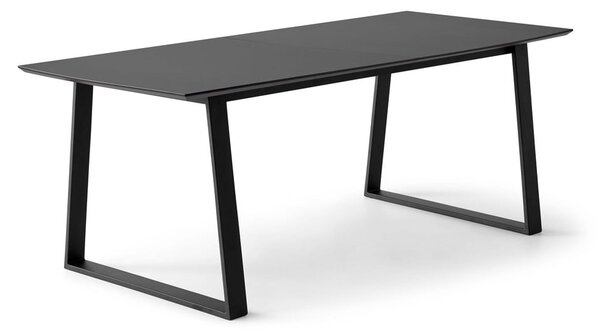 Černý rozkládací jídelní stůl s černou deskou 100x210 cm Meza – Hammel Furniture
