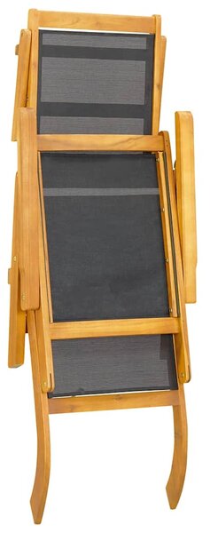 Zahradní skládací křeslo se stolkem masivní akácie a textilen 3120442