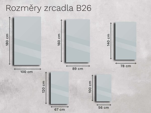 Zrcadlo Base s fazetou B26