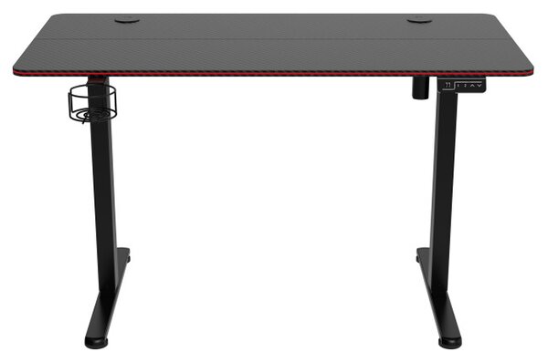 Herní stůl s LED osvětlením SHADOW GAMER 2.0 elektrický, černý