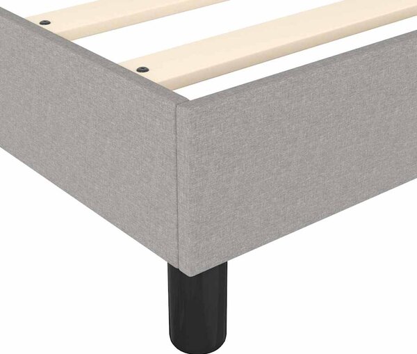 Rám postele s boxspringem světle šedá 100 x 200 cm textil 3120492