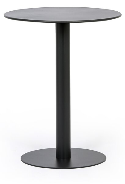Kovový bistro stůl RONDA, průměr 60 cm, pro venkovní použití, grafit