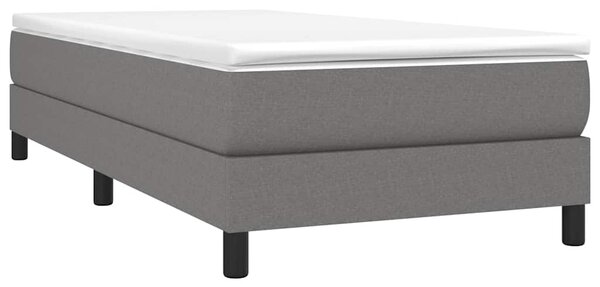 Rám postele s boxspringem tmavě šedá 80 x 200 cm textil 3120469