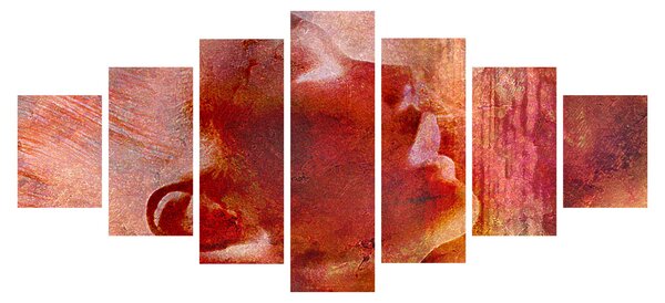 Obraz - Profil ženské tváře (210x100 cm)