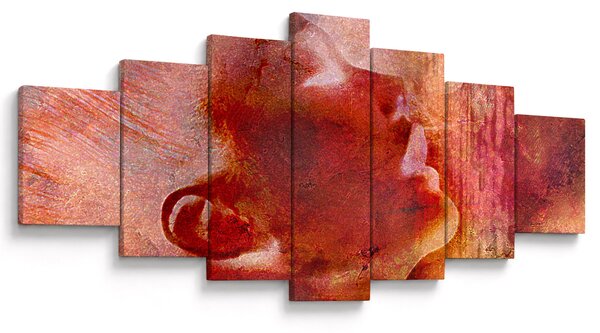 Obraz - Profil ženské tváře (210x100 cm)