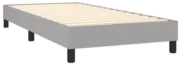 Rám postele s boxspringem světle šedá 100 x 200 cm textil 3120492