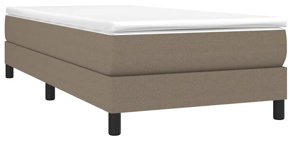 Rám postele s boxspringem taupe 90x190 cm textil 3120480