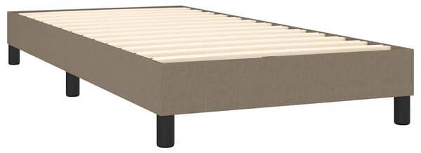 Rám postele s boxspringem taupe 90x190 cm textil 3120480
