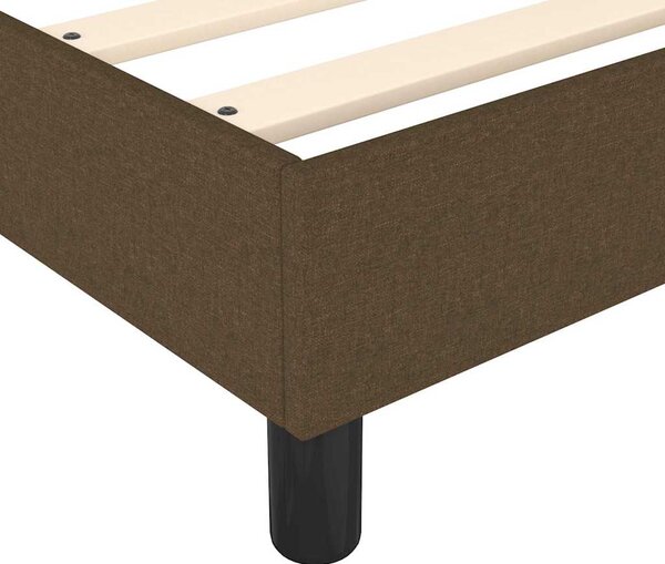 Rám postele s boxspringem tmavě hnědá 80 x 200 cm textil 3120817