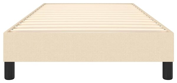 Rám postele s boxspringem krémová 100 x 200 cm textil 3120497