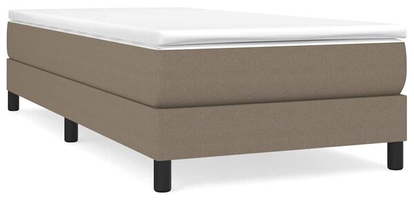 Rám postele s boxspringem taupe 90x190 cm textil 3120480
