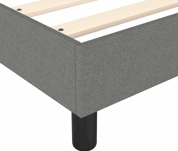 Rám postele s boxspringem tmavě šedá 80 x 200 cm textil 3120469