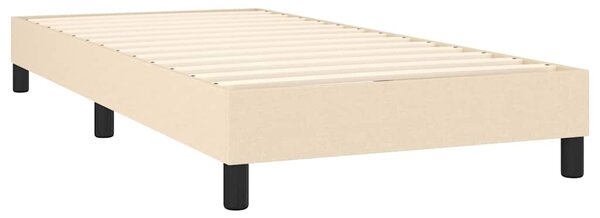 Rám postele s boxspringem krémová 100 x 200 cm textil 3120497